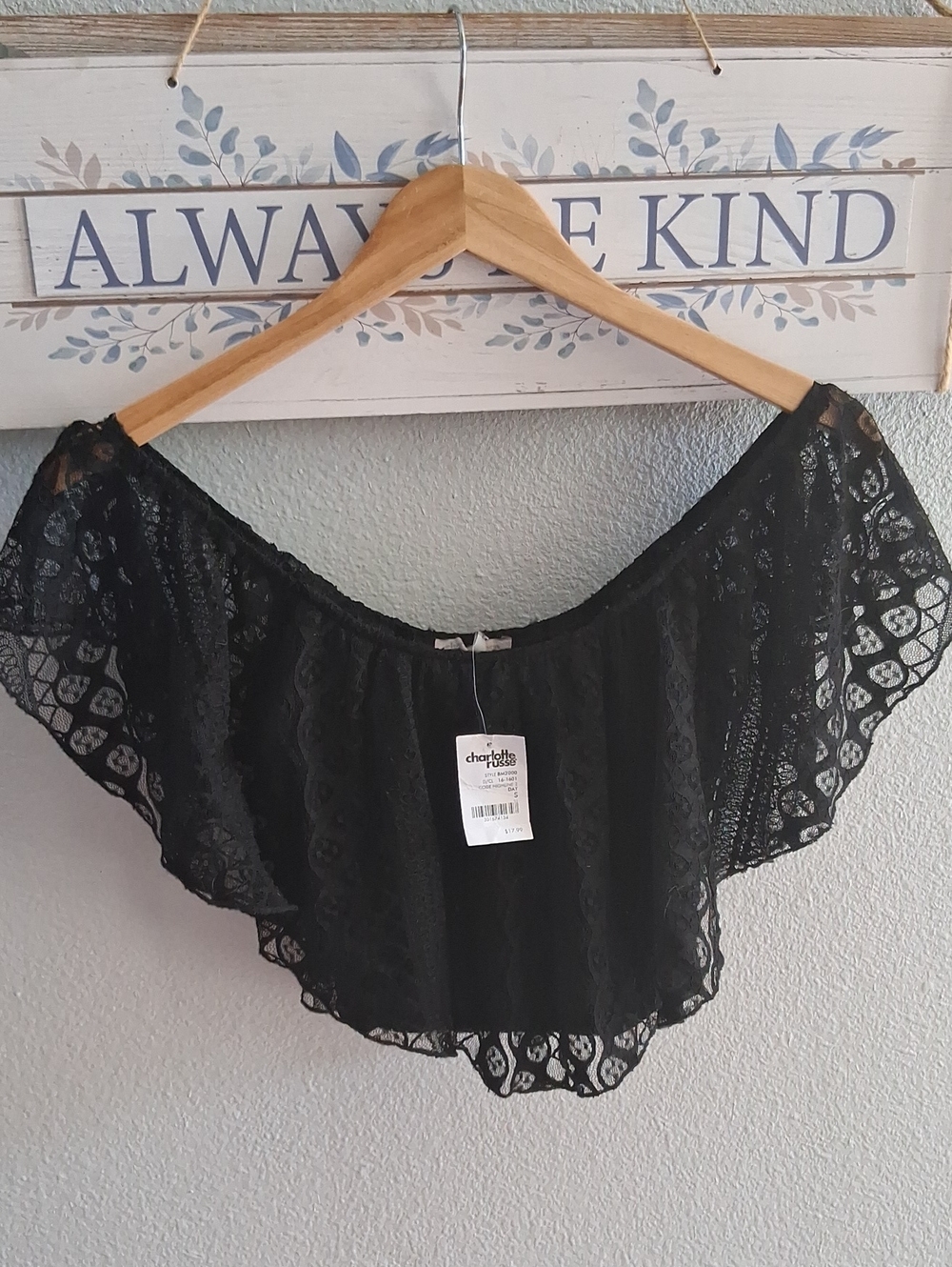 Charlotte Russe Lace Crop Top